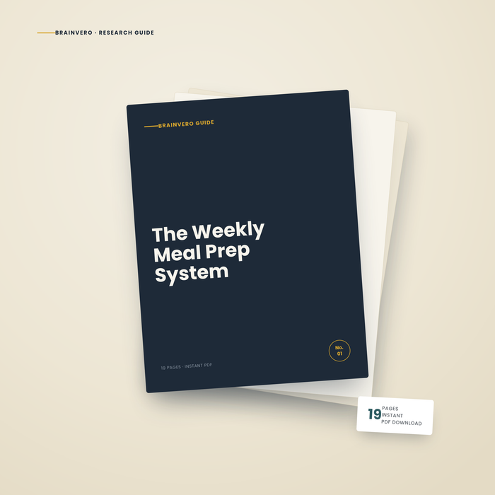The Weekly Meal Prep System: A Research-Backed PDF Guide