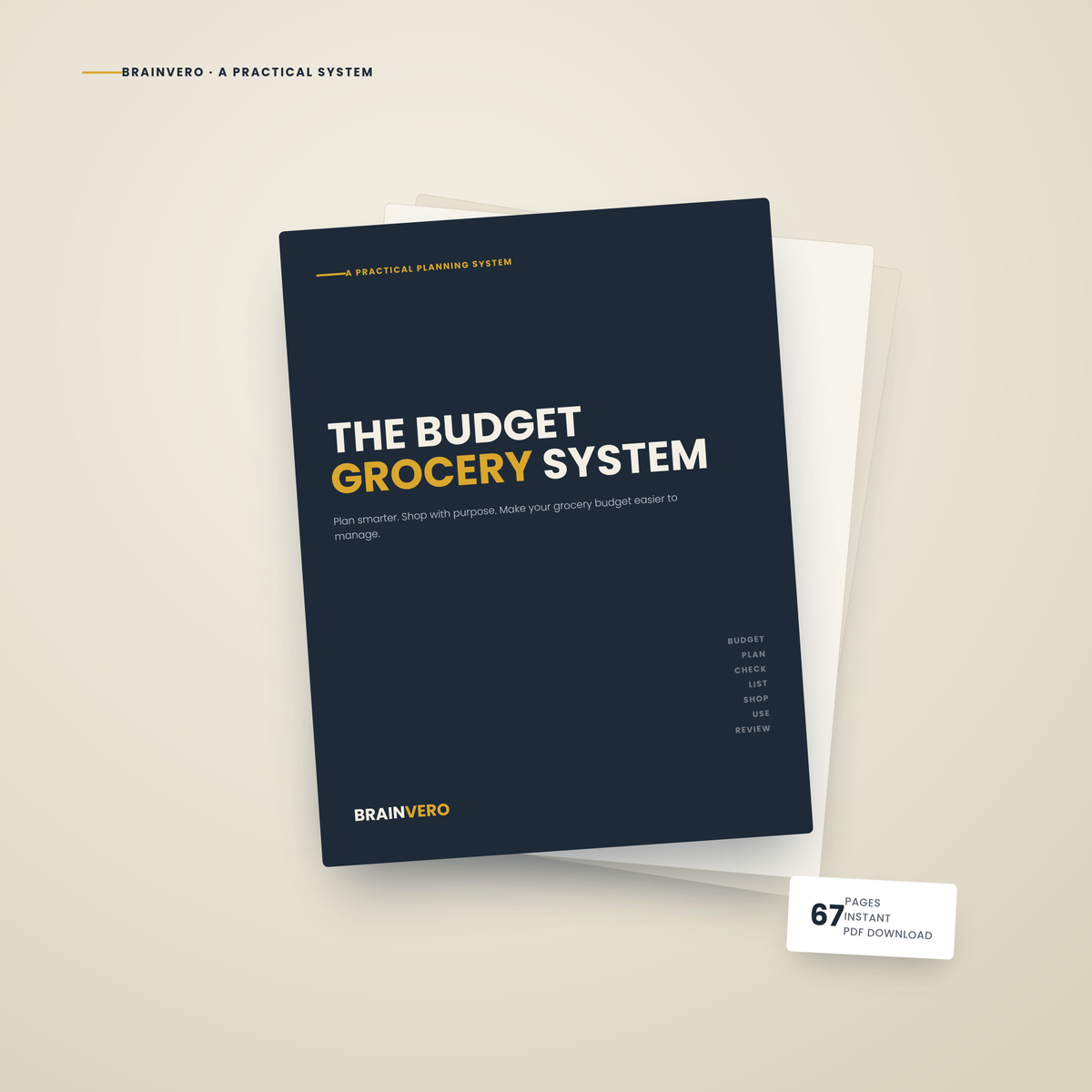 The Budget Grocery System — Grocery Budget Planner, Meal Plan & Pantry Tracker